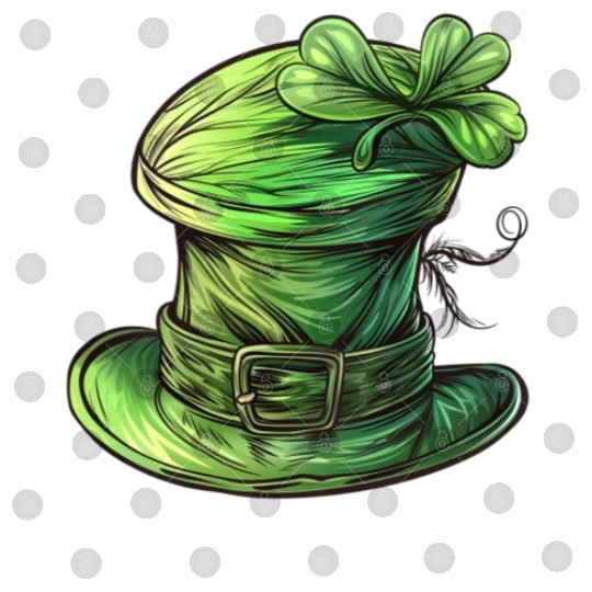 St Patrick Irish Green Hat Digital Files