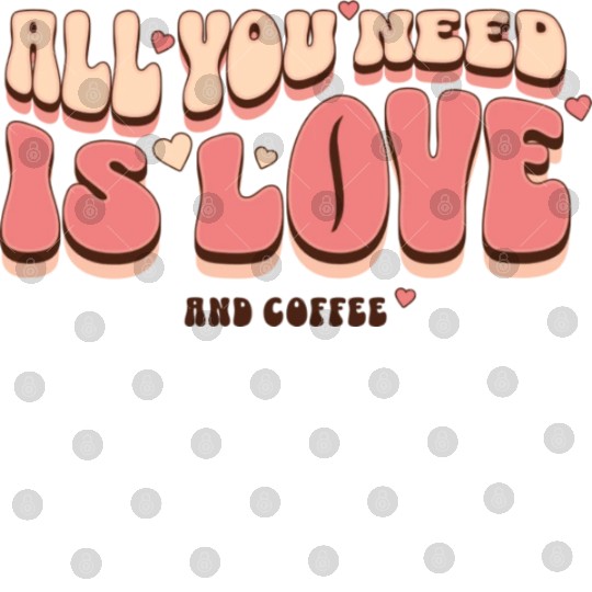 [AMY store] - Love and Coffee Cute Typography Digital Files