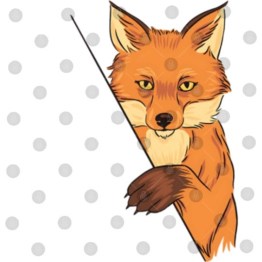 Red Fox Cartoon Animal Kingdom Nature Digital Files