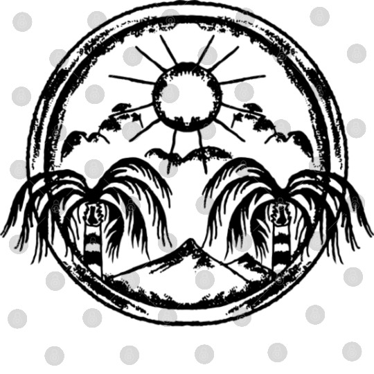 Tropical trees mountain Digital Files design