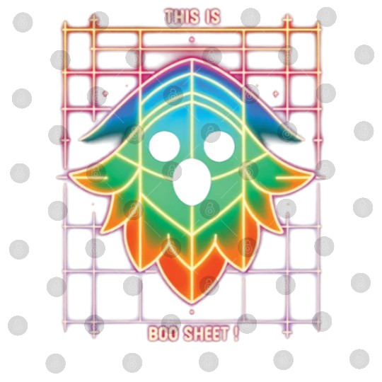 THIS IS BOO SHEET!, neon colors Digital Files