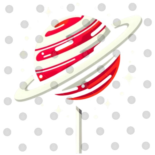 Saturn Planet Lollipop Digital Files