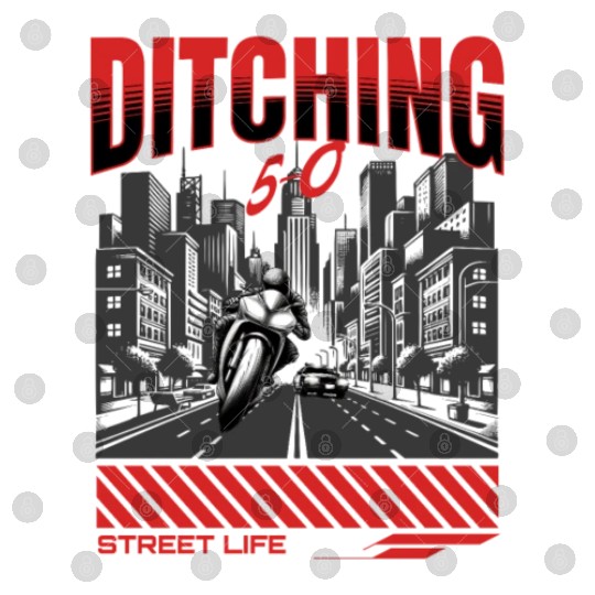 Motorcycle Races Away from a Patrol Car Digital Files