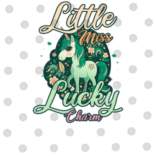 Irish Unicorn St Patricks Little Lucky Digital Files