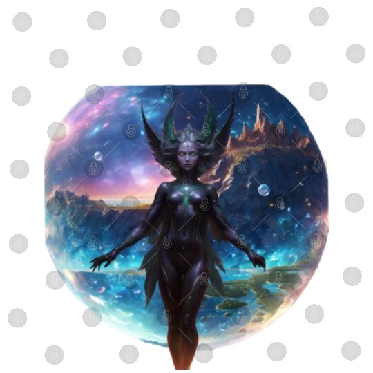 Guardian of Galaxy in her hidden crystal world Digital Files