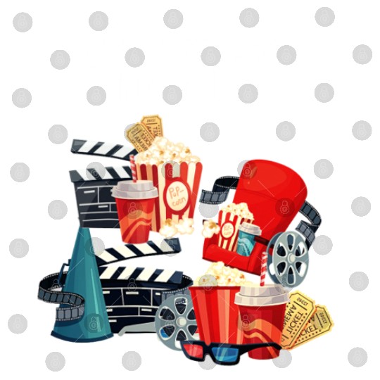 Popcorn Vintage Movie Night Digital Files