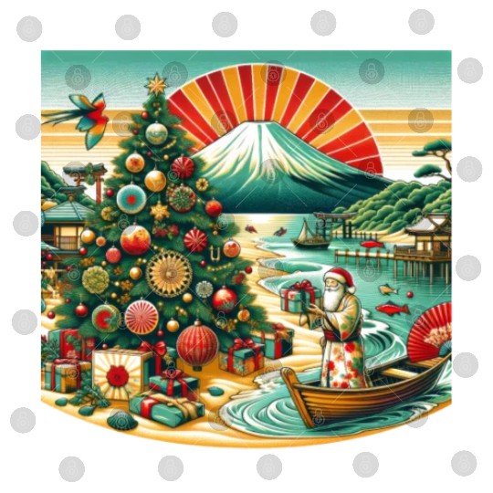 Japanese Style Christmas in July Digital Files