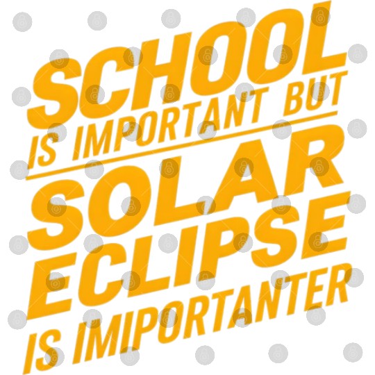 school is important but solar eclipse is important Digital Files
