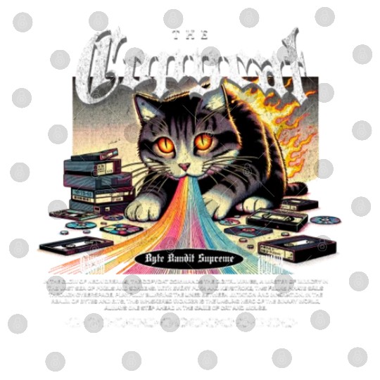 Pixel Pirate Cat Apparel: Crafty Copycat's Digital Digital Files