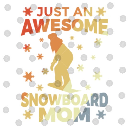 Funny Snowboarding Mother Digital Files