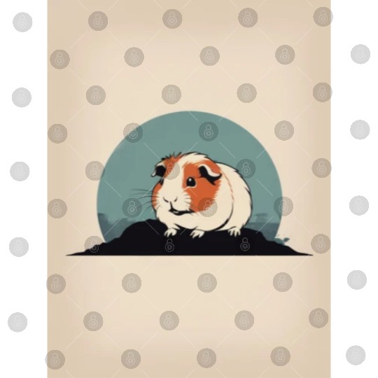Guinea Pig 4 - Japanese Retro Art Digital Files