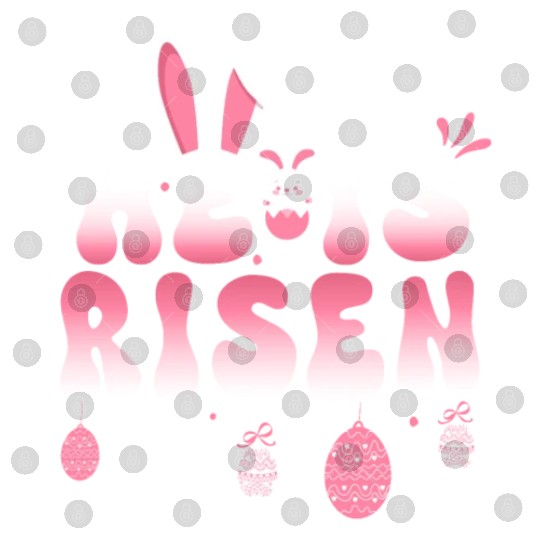He Is Risen Easter Celebration Theme Bunny Eggs Digital Files