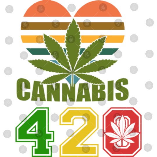 Hysteric 420 Love Good Herb Weed Marijuana Design Digital Files