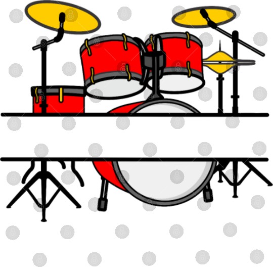 Drum kit name banner logo for drummer Digital Files