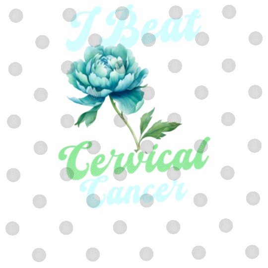 Cervical Cancer Awareness I Beat Cervical Cancer Digital Files