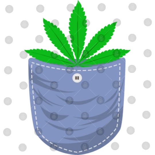 Jesting 420 Pocket Of Herb Weed Marijuana Design Digital Files