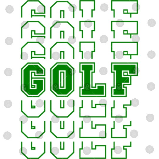 Golf Sport Multi Word Style Digital Files