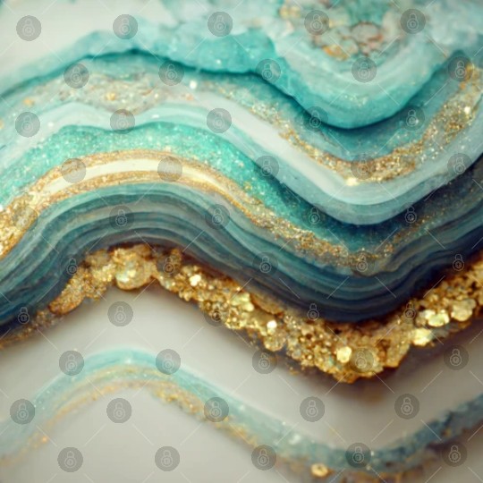 Teal Agate Geode Stone Digital Files