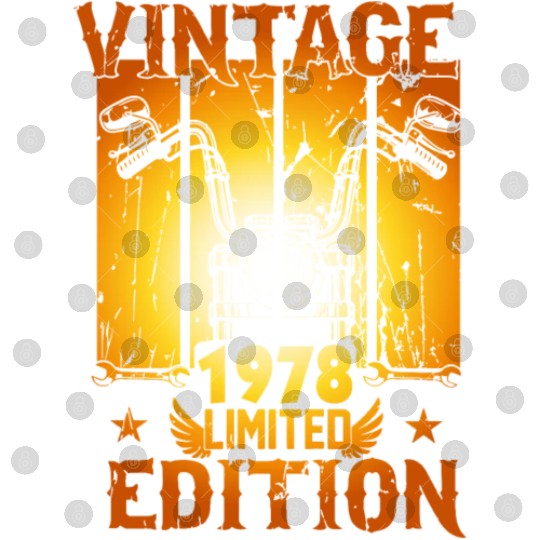 Vintage 1978 Limited Edition, Motorcycle Lover Digital Files