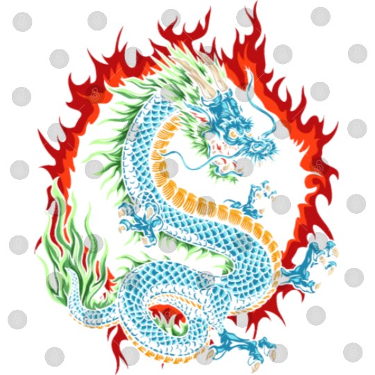 Angry Japanese Dragon Digital Files