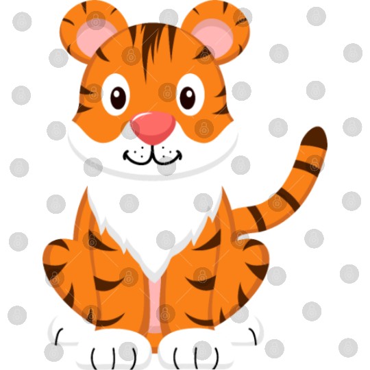 8 Playful Tiger Cub Digital Files