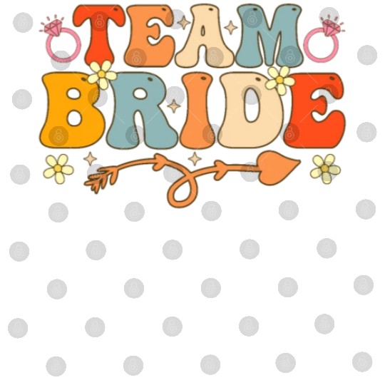 Team Bride Groovy Bridal Party Bachelorette Party Digital Files