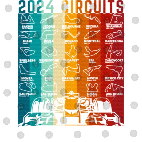 2024 Schedule Formula Racing Formula Car Vintage Digital Files