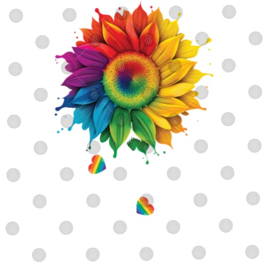 Love Is Love LGBTQ Rainbow Sunflower Gay Pride Digital Files