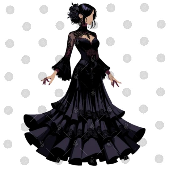 Gothic Elegance in Flamenco dance Digital Files