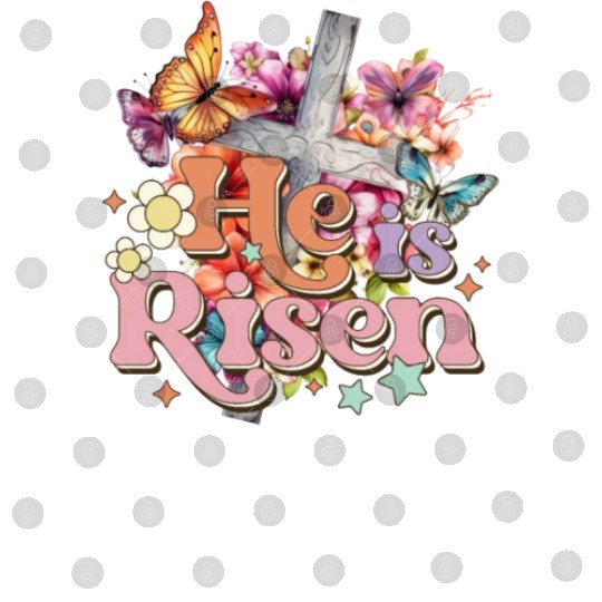 He Is Risen Christian Easter Jesus Resurrection Digital Files