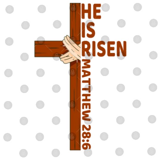 He Is Risen Matthew 28:6 Christian Easter Jesus Digital Files