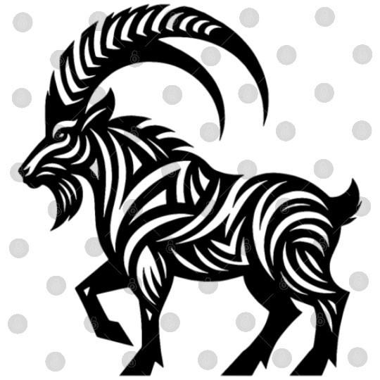 Capricorn Tattoo Style Digital Files
