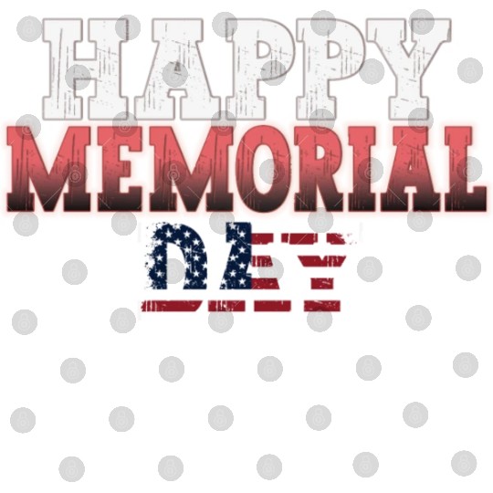 Patriotic Memorial Day Flag Design Digital Files