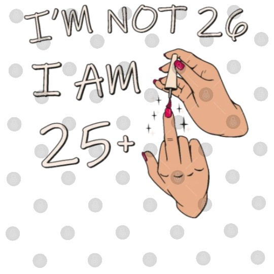 Im Not 26, I Am 25 Plus 1 Middle Finger, 26th Digital Files