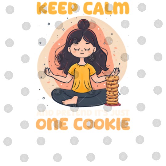 Cookie Lover Keep Calm Pretend Just One Cookie Digital Files