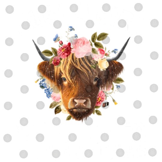 Cool Highland Cow Art For Girls Women Scottish Digital Files
