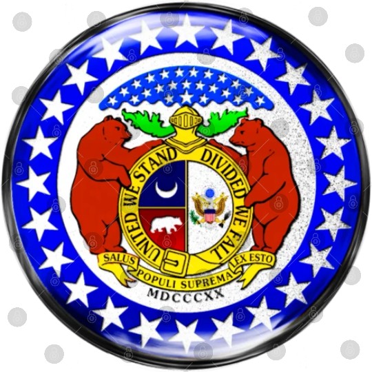 Re-Imagined Missouri State Seal in Glass Bubble Digital Files