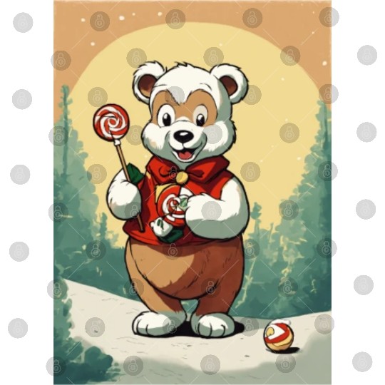 Cartoon cute teddy bear Digital Files