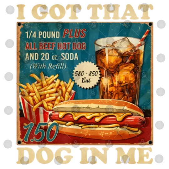 I Got That Dog In Me, Funny Hot Dogs Combo 4th Digital Files