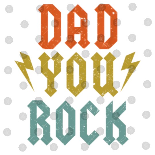 Fathers Day Funny Dad You Rock Guitar Vintage Digital Files