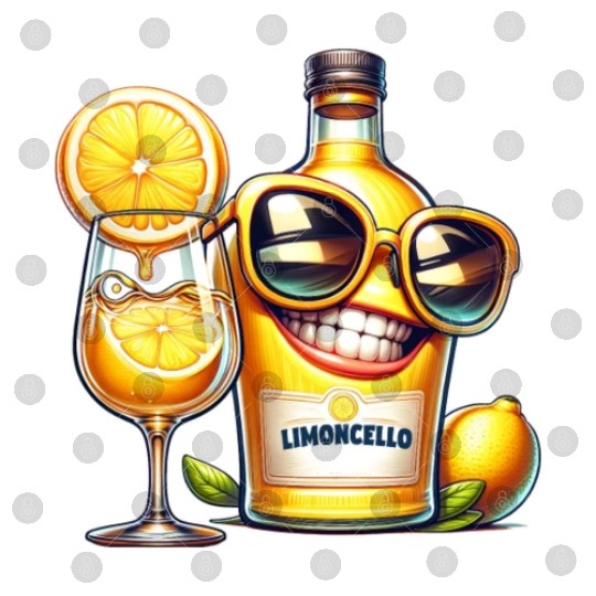 Limoncello Lemon Sunglasses Drink Digital Files