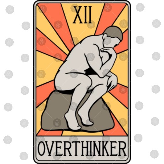 Overthinker Tarot Card - Introvert - Anxiety Digital Files
