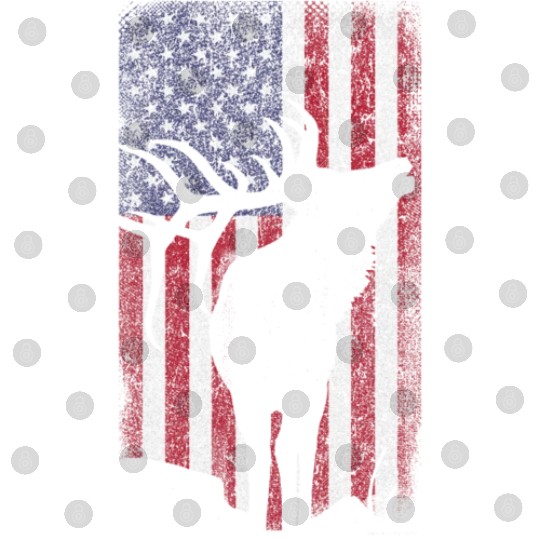Elk Hunting Bugling Bull US Flag American Digital Files