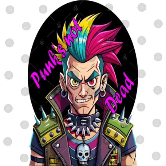 Rebel's Gaze: A Tribute to Punk's Resilience Digital Files