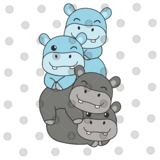 Car Flag Pride Lgbtq Cute Hippo Digital Files