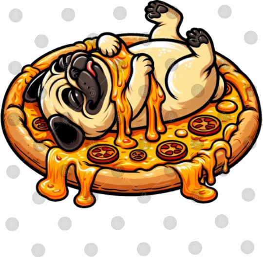 Pug & Pizza: A Cheese Celebration for Lovers Digital Files