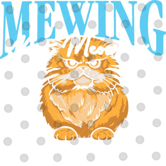 Mewing Not Meowing Funny Cat Meme Jawline Digital Files