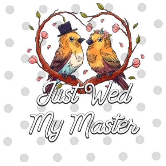 Just Wed My Master Wedding Honeymoon Bride and Gro Digital Files