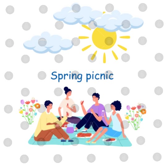 Spring picnic 1 Digital Files