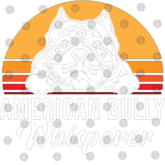 Live Love Bark Retro Vintage American Bully Funny Digital Files
